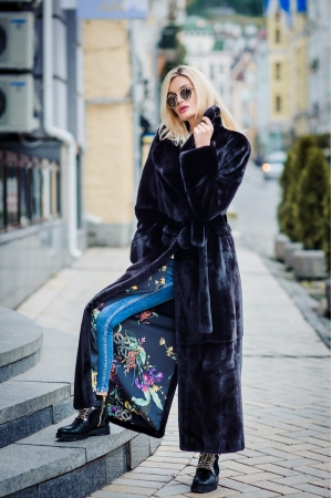 Шуба из норки