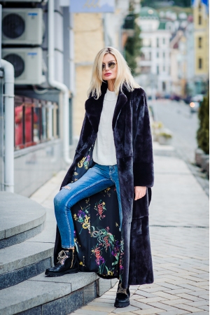 Шуба из норки