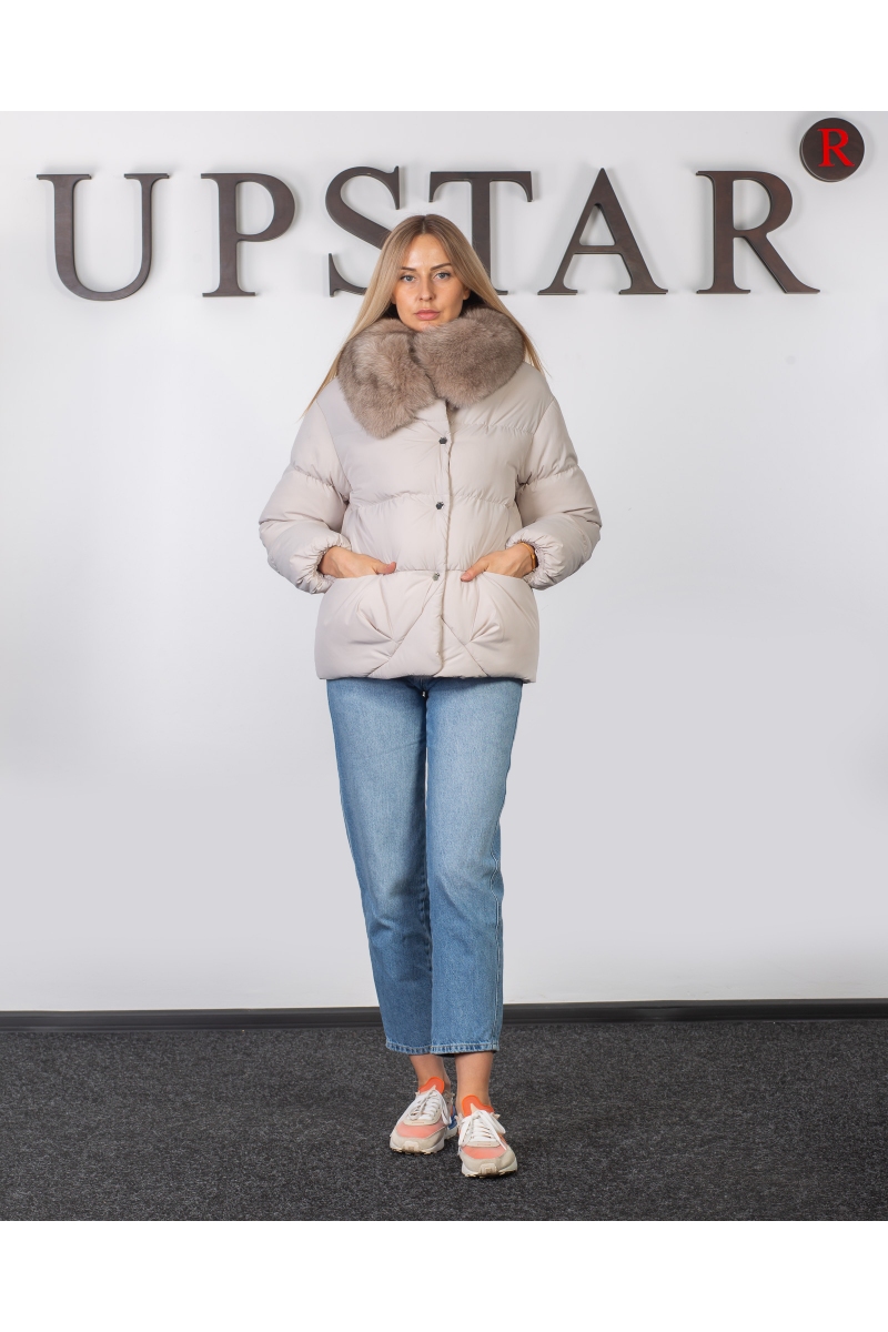 Жіночий пуховік  з песцом, фото 1, ціна