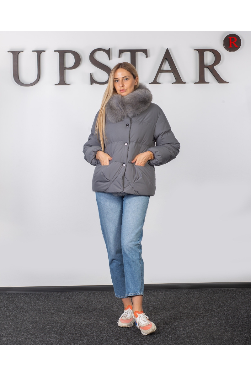 Жіночий пуховік  з песцом, фото 1, ціна