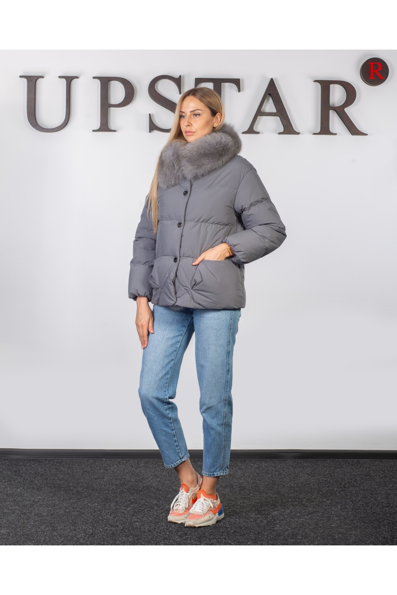 Жіночий пуховік  з песцом, фото 2, ціна