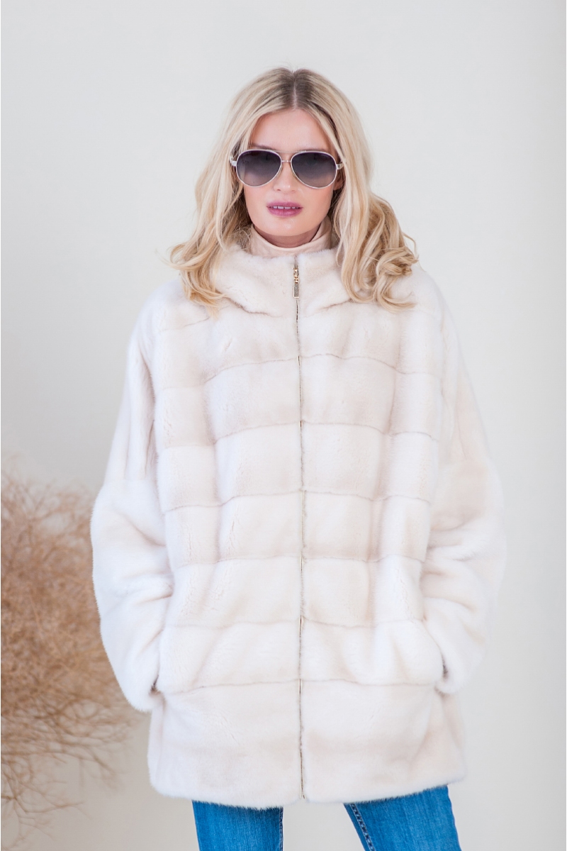 Fur coat 01-05-596-crystal