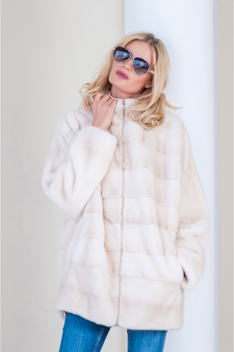 Fur coat 01-05-596-crystal