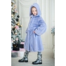 Kids fur coat 03-05-005-blue sky
