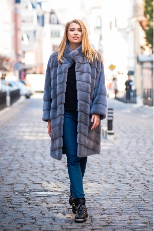 Шуба из норки