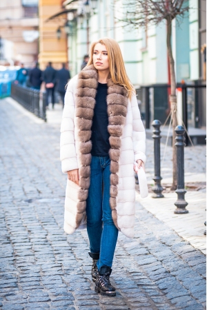 Шуба из норки