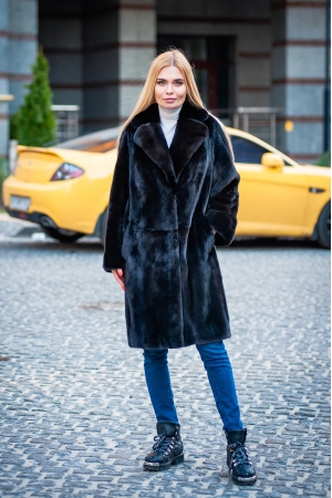 Шуба из норки