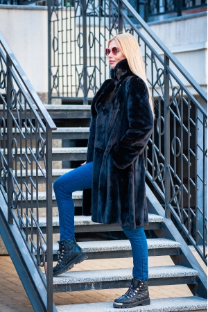 Шуба из норки