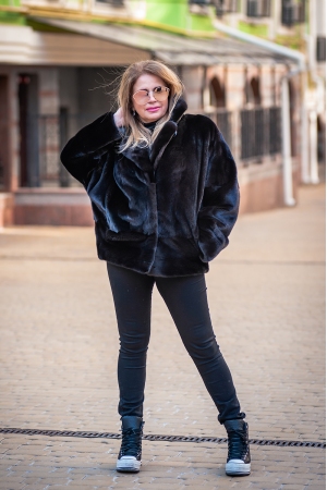 Шуба из норки