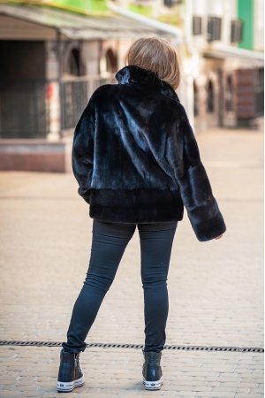 Шуба из норки