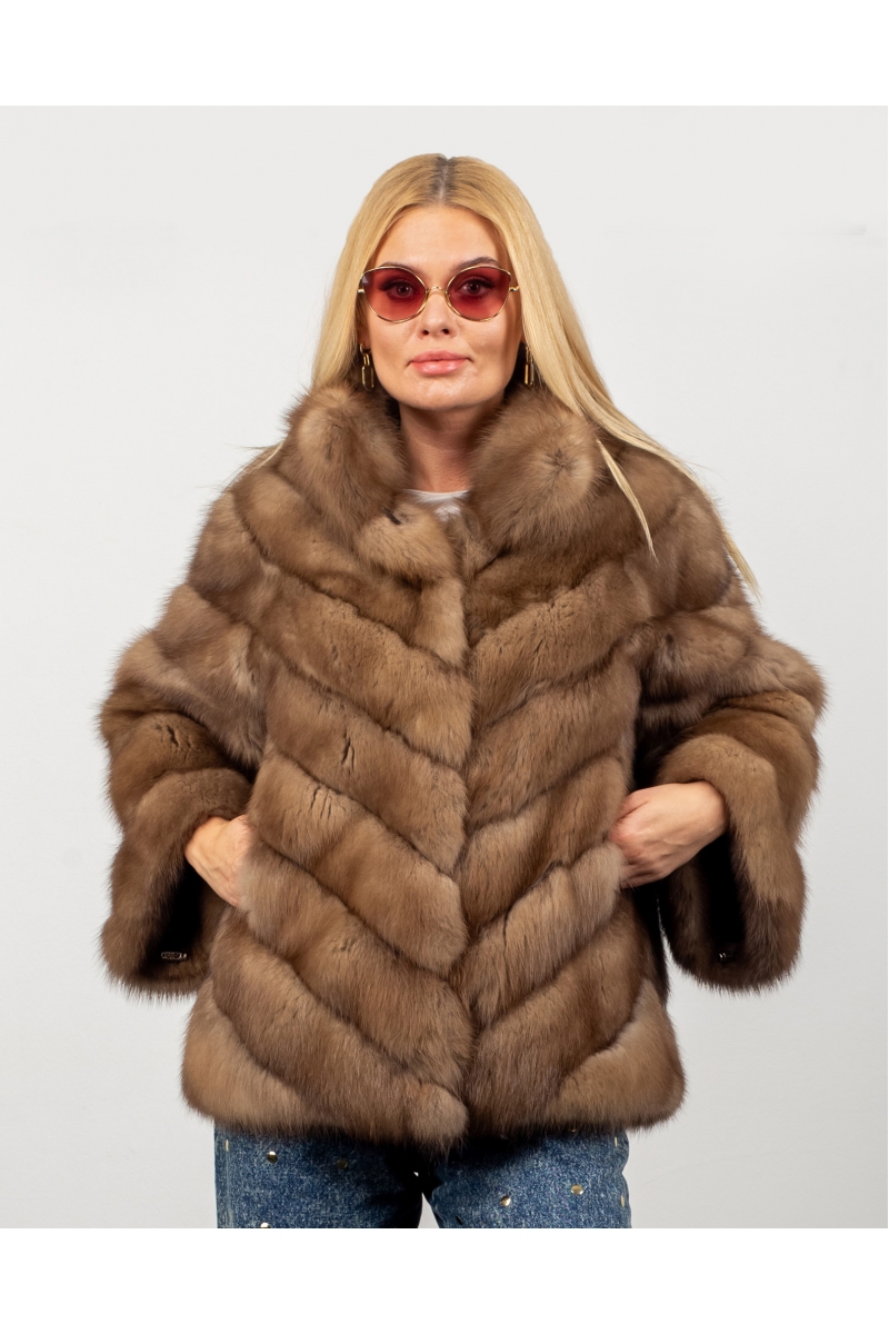 Fur coat 01-05-653 01- MRTbrn