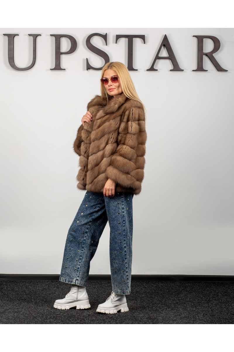 Fur coat 01-05-653 01- MRTbrn