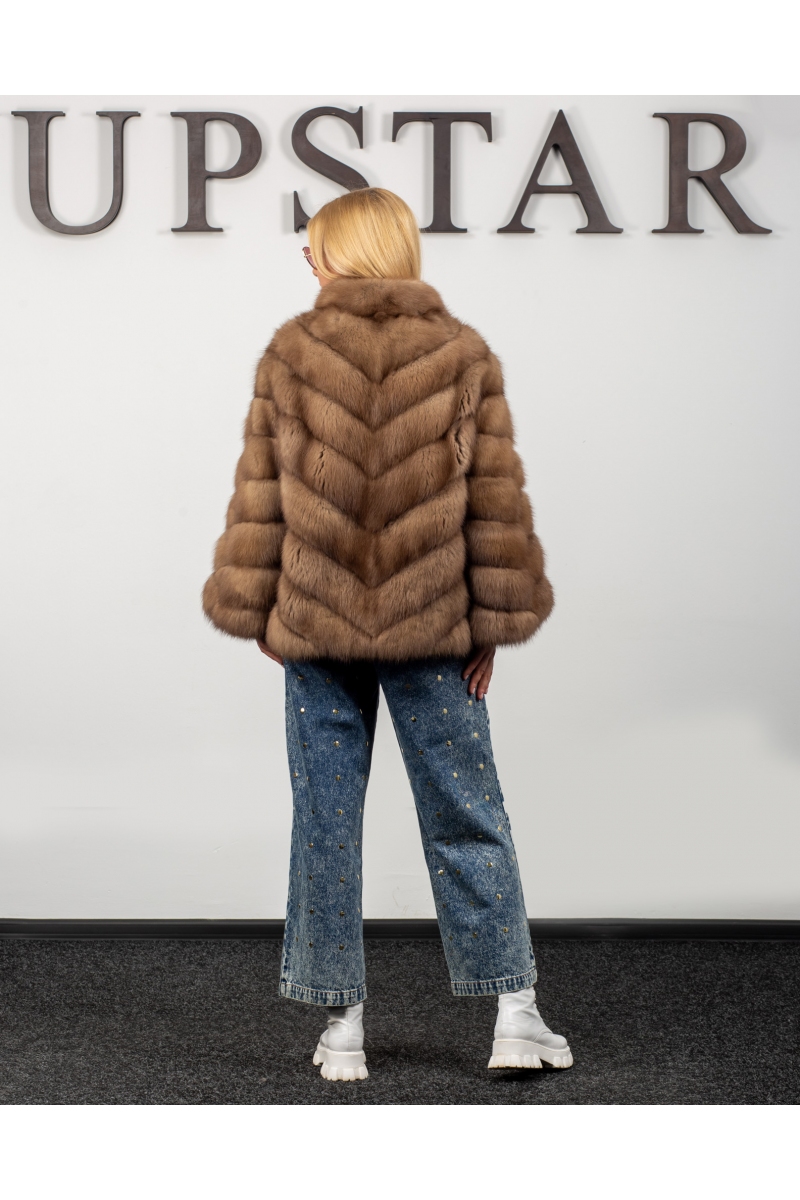 Fur coat 01-05-653 01- MRTbrn
