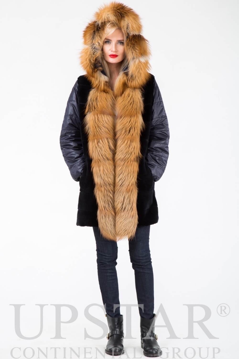 Женская парка с лисой, фото 1, цена