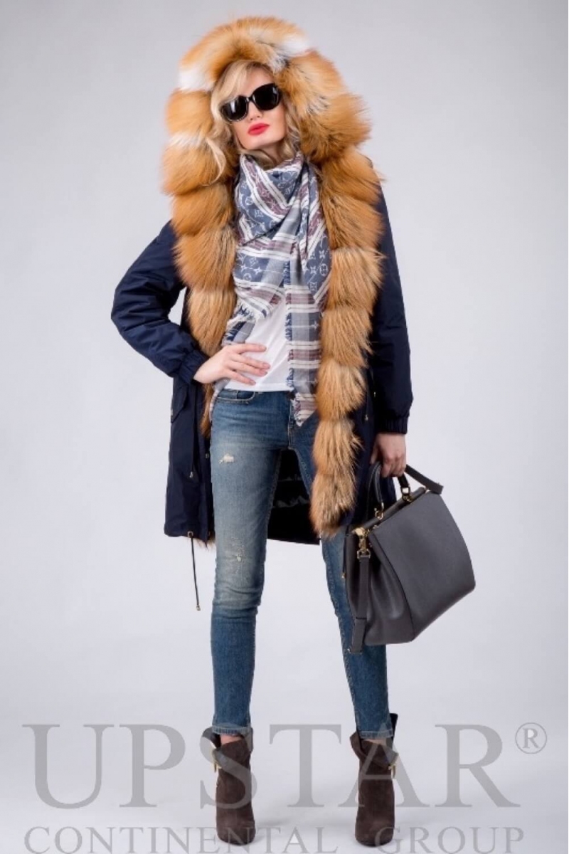 Фото - Жіноча парка з лисицею 