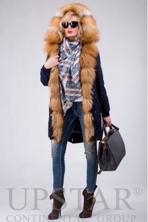 Женская парка с лисой