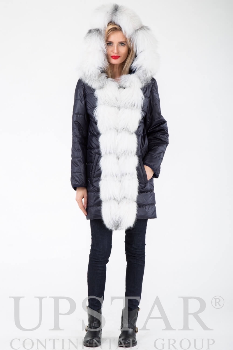 Жіноча парка з лисицею, фото 3, ціна