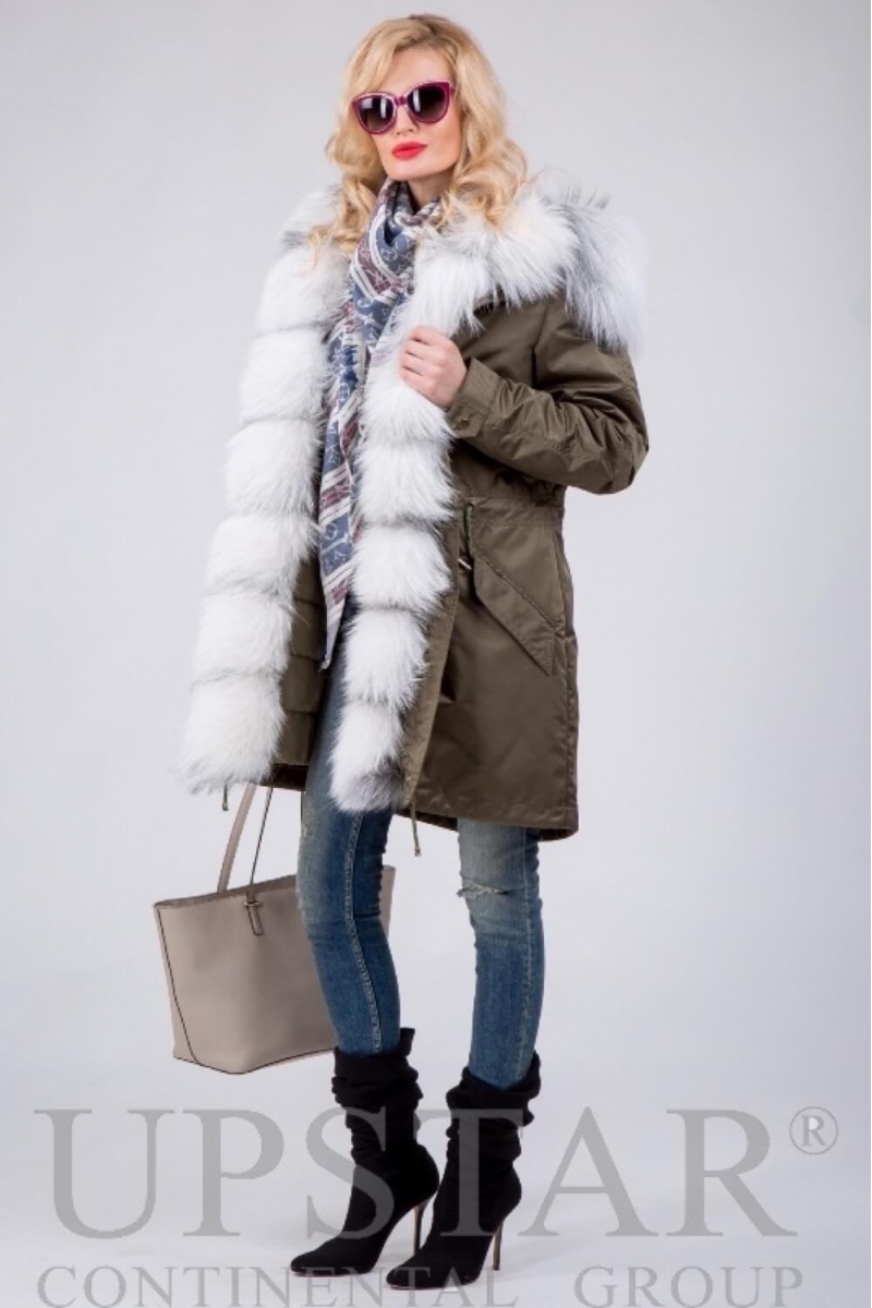 Женская парка с лисой, фото 5, цена