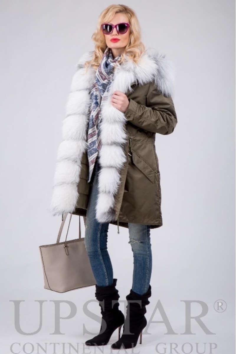 Женская парка с лисой, фото 3, цена