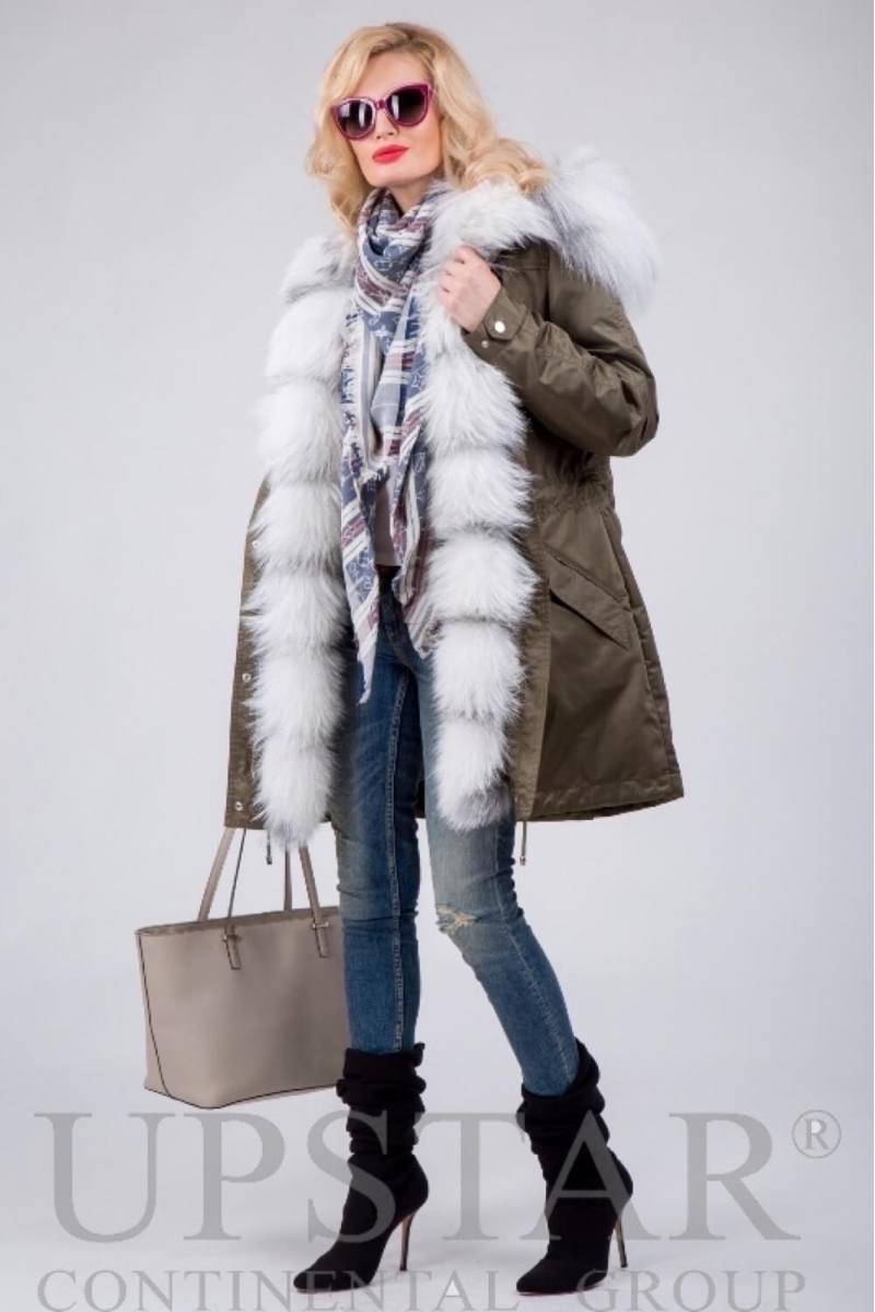 Женская парка с лисой, фото 1, цена