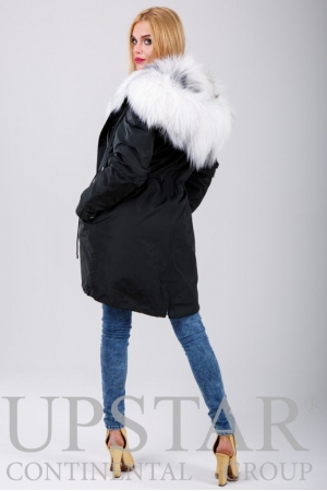 Женская парка с лисой