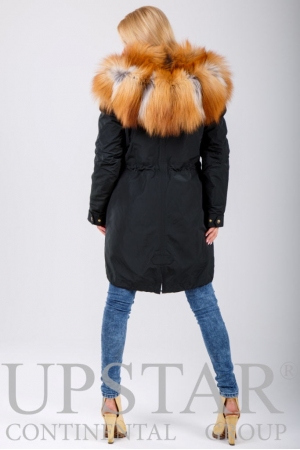 Женская парка с лисой