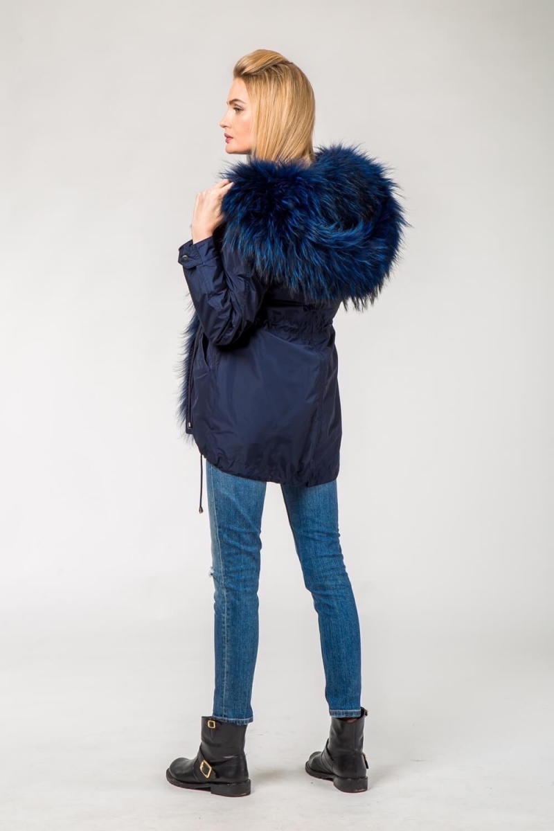 Жіноча парка з єнотом, фото 2, ціна