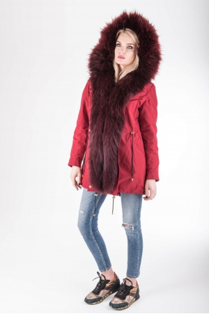 Фото - Женская парка с енотом (574)