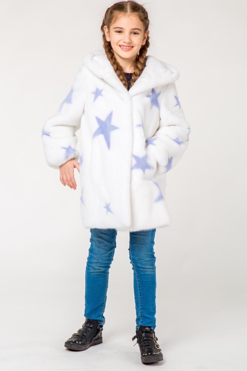 Kids fur coat 03-05-006- WT