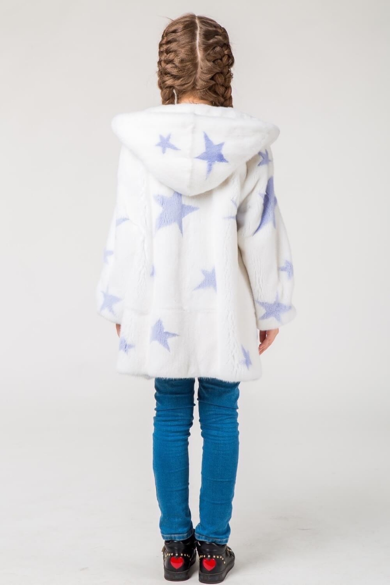 Kids fur coat 03-05-006- WT