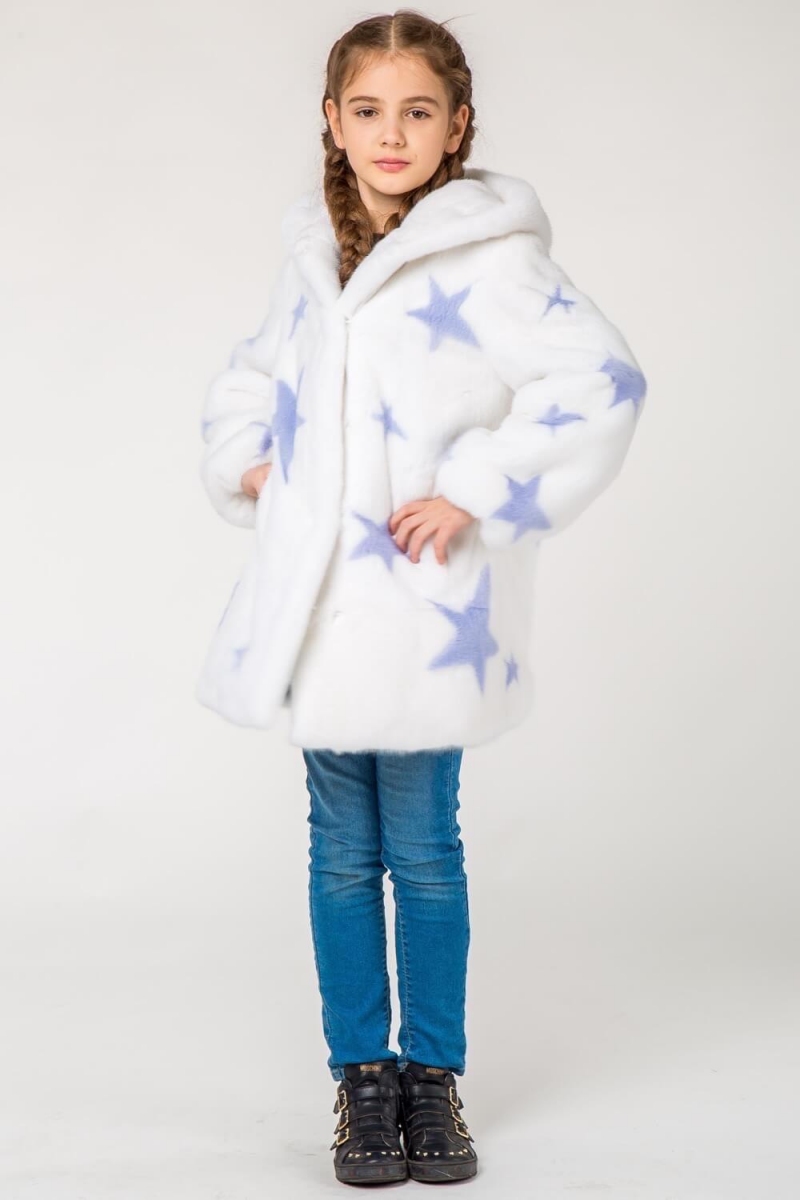 Kids fur coat 03-05-006- WT