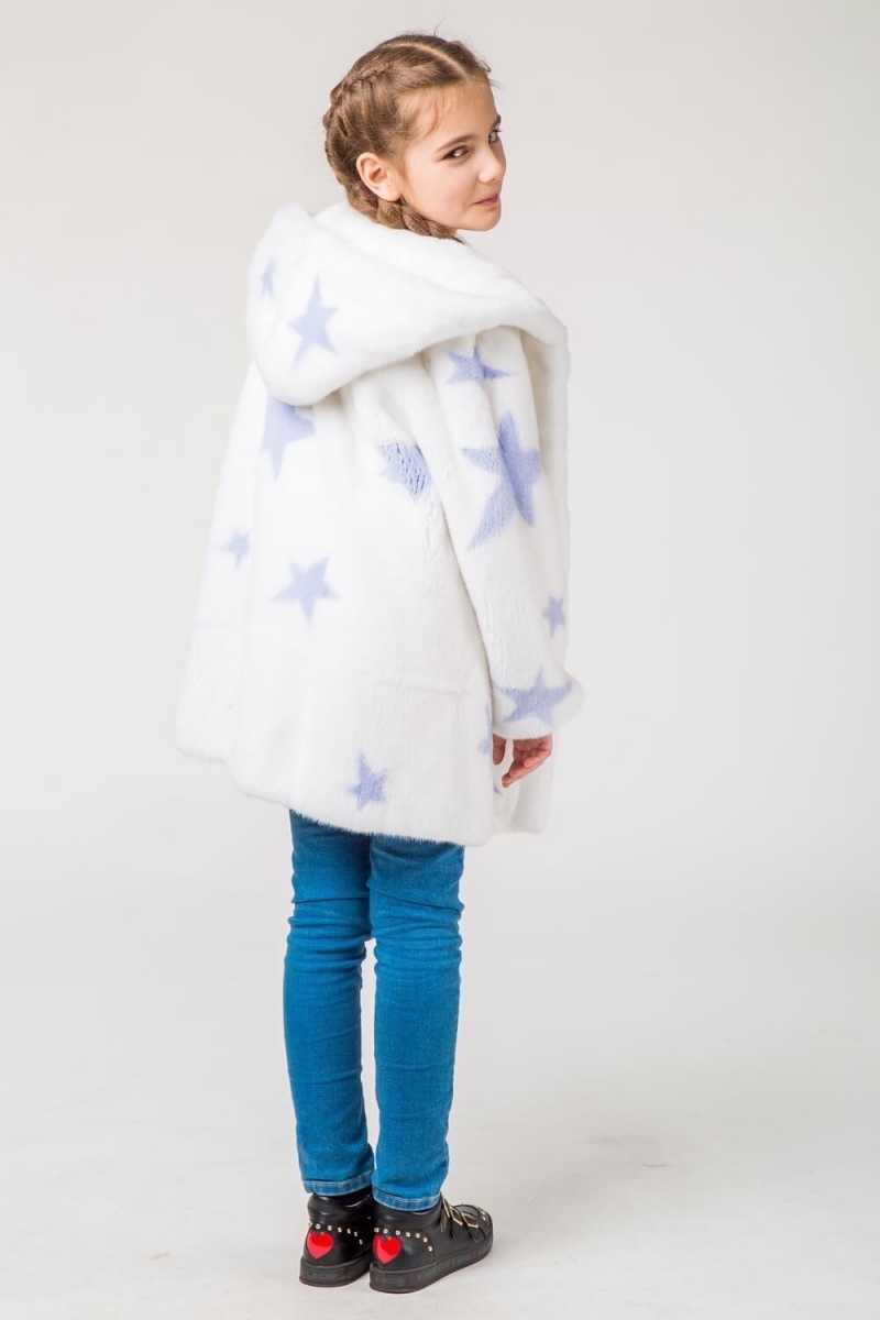 Kids fur coat 03-05-006- WT